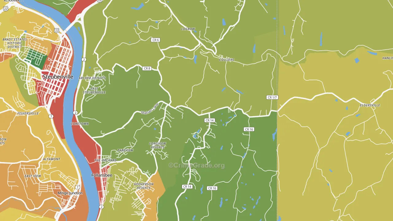 26035, WV Map of Theft Rates