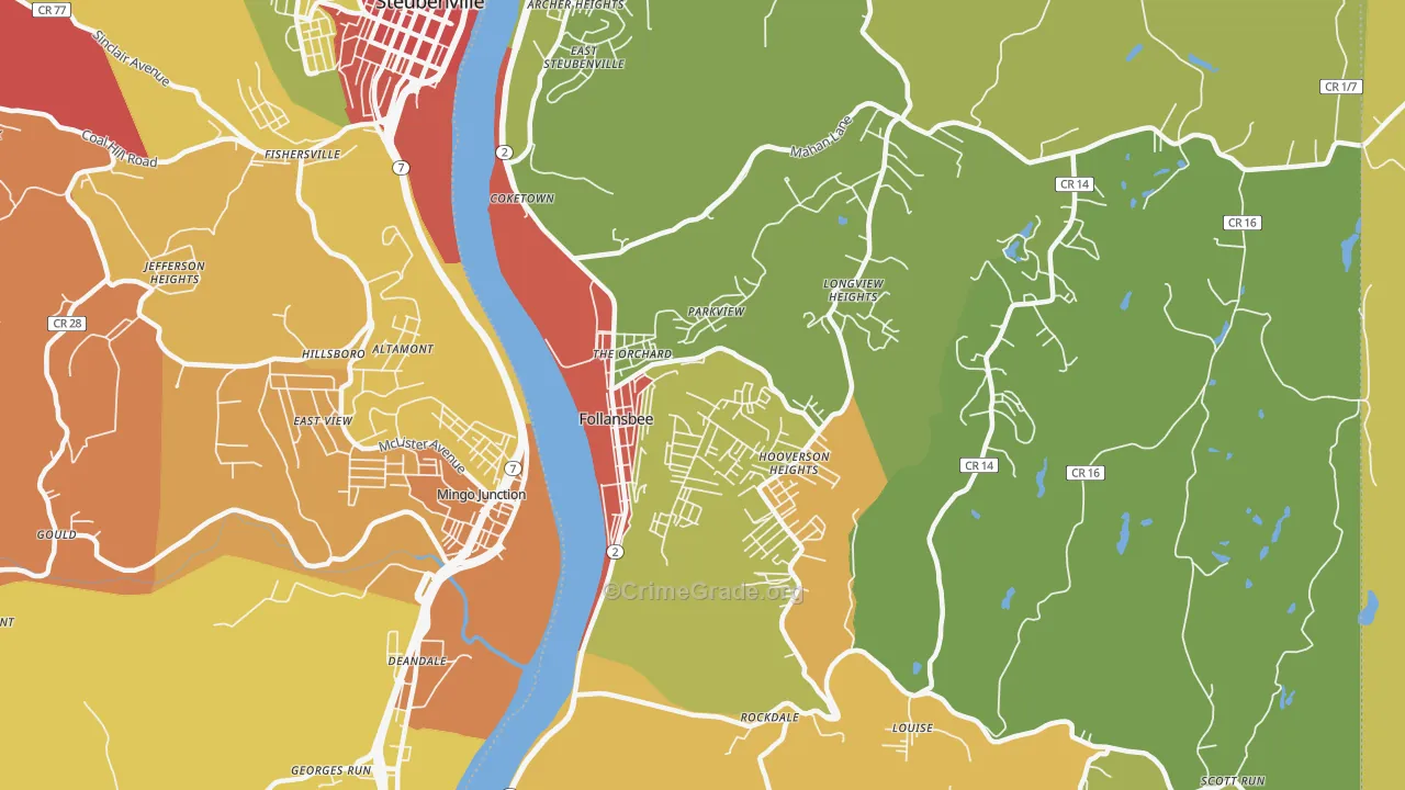 26037, WV Map of Theft Rates