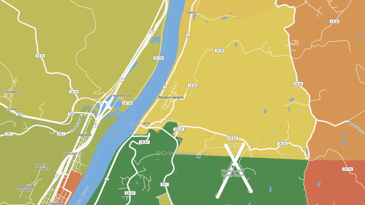 26075, WV Map of Theft Rates