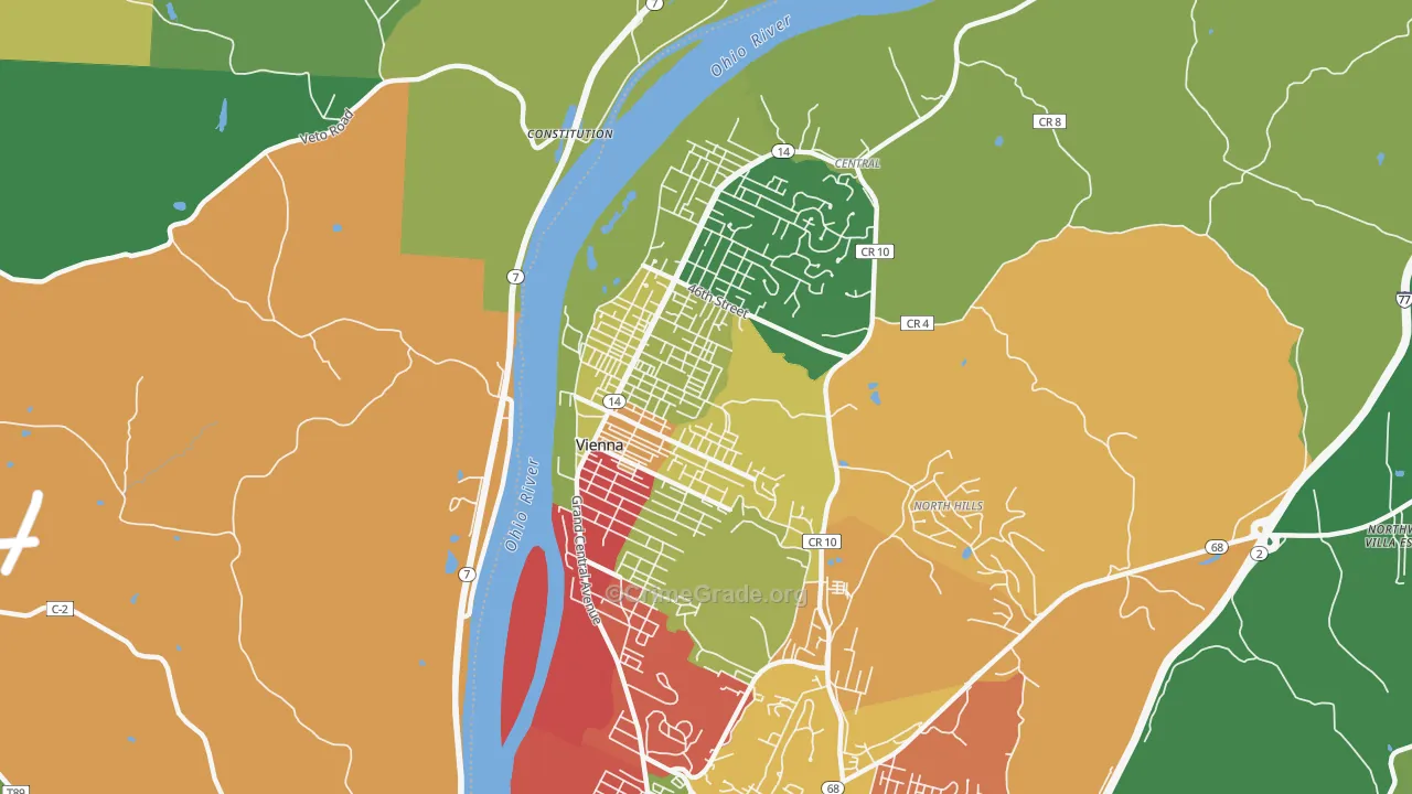 26105, WV Map of Theft Rates