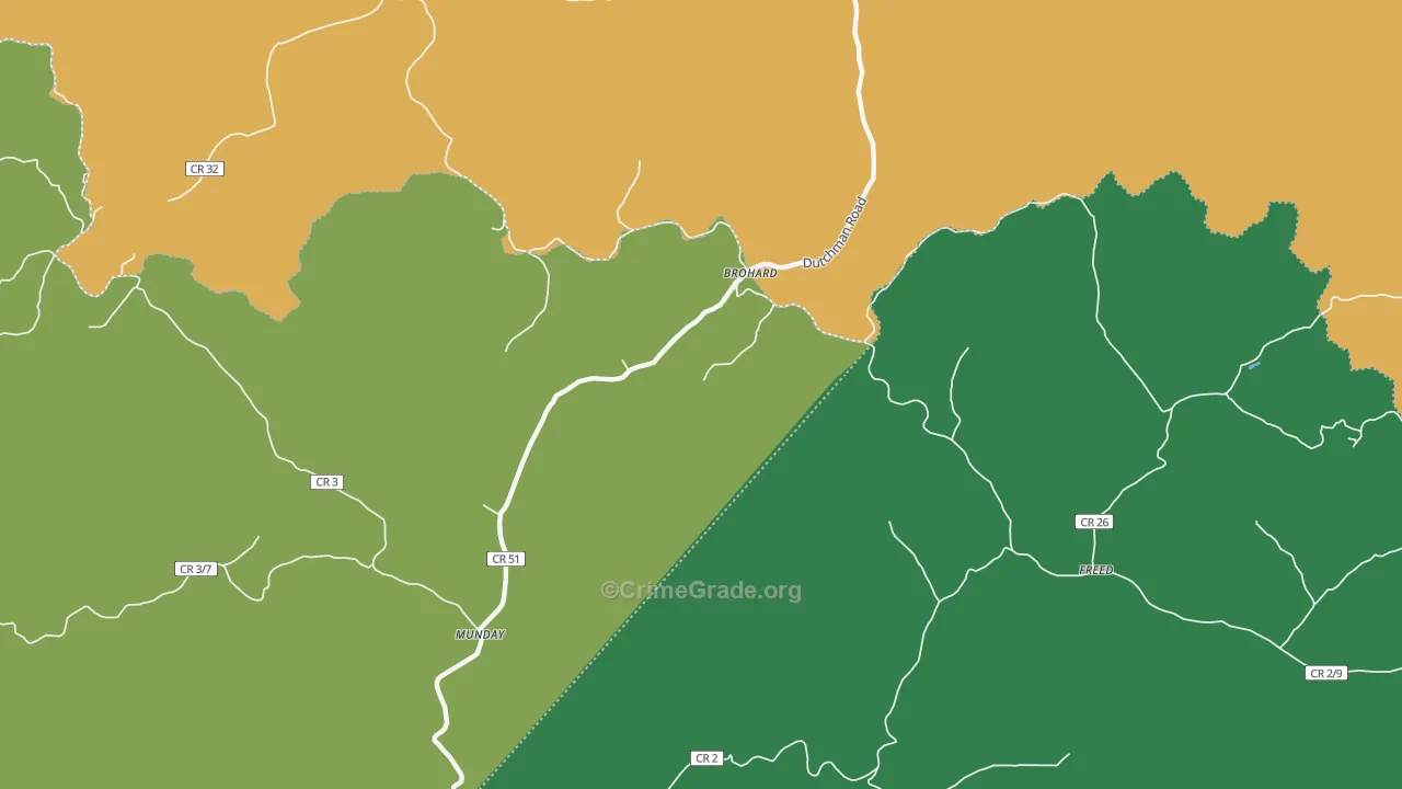 26138, WV Map of Theft Rates