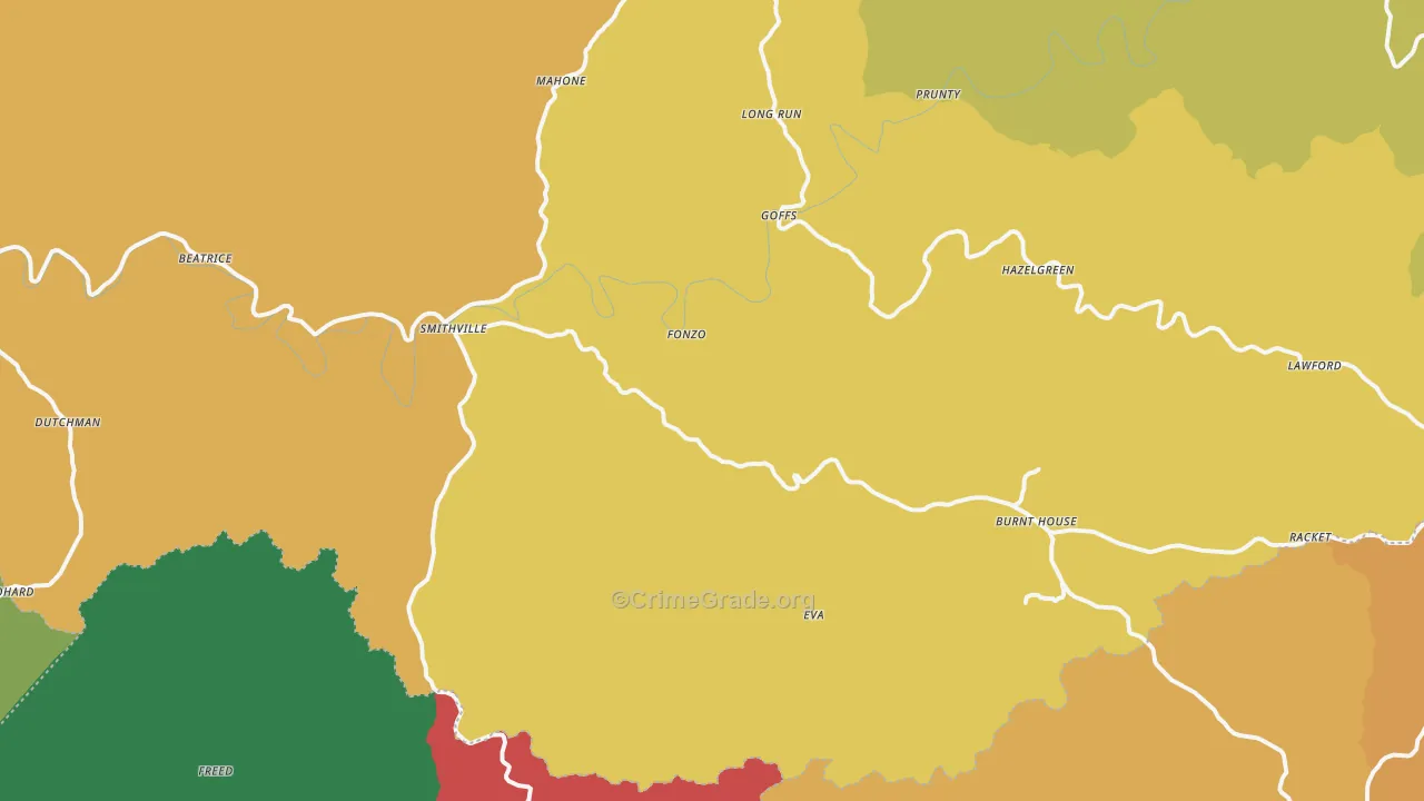 26178, WV Map of Theft Rates