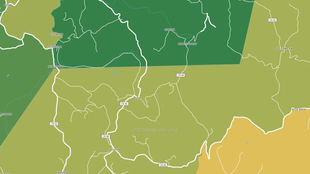 26224, WV Map of Theft Rates