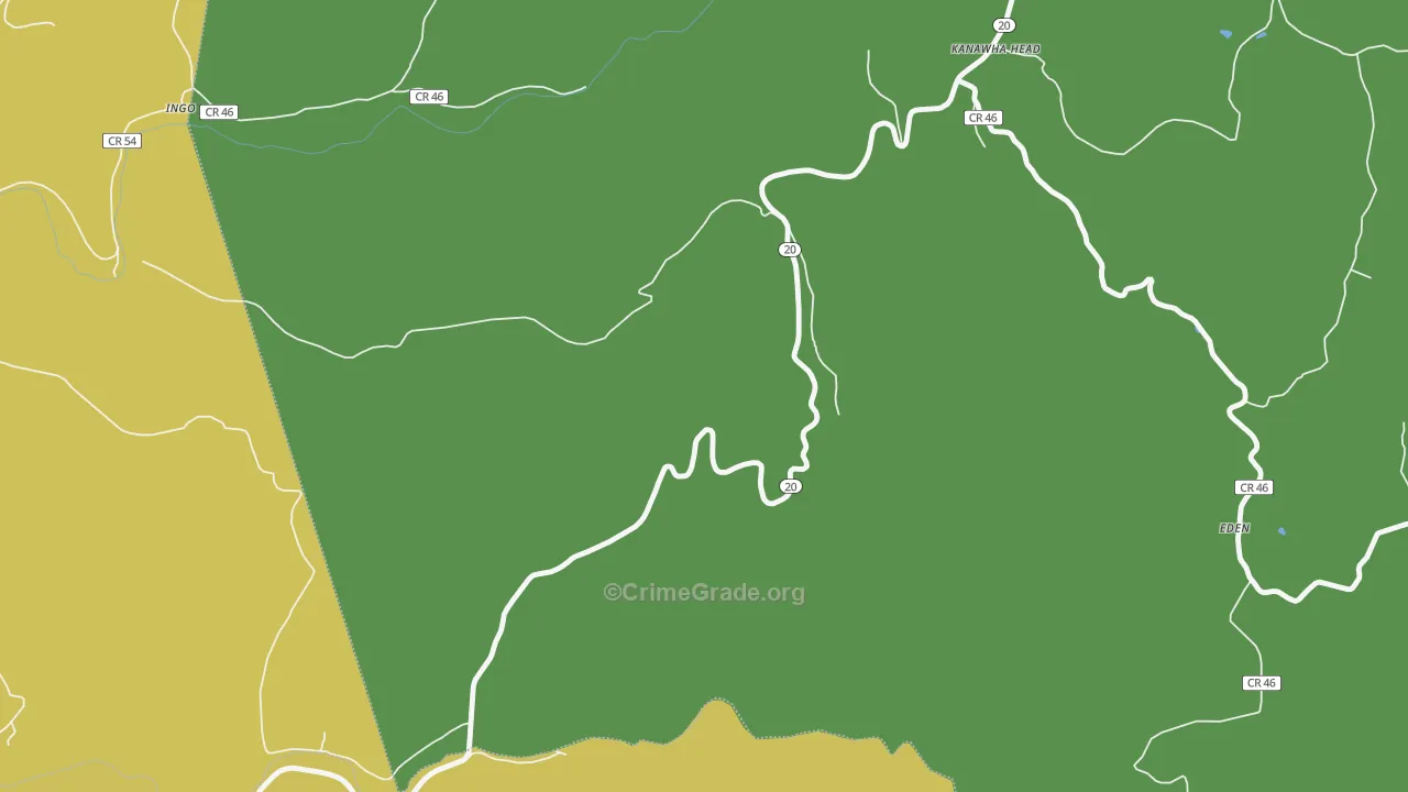 26228, WV Map of Theft Rates