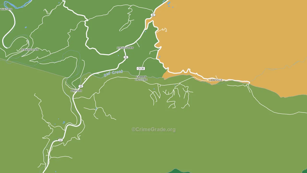 26263, WV Map of Theft Rates