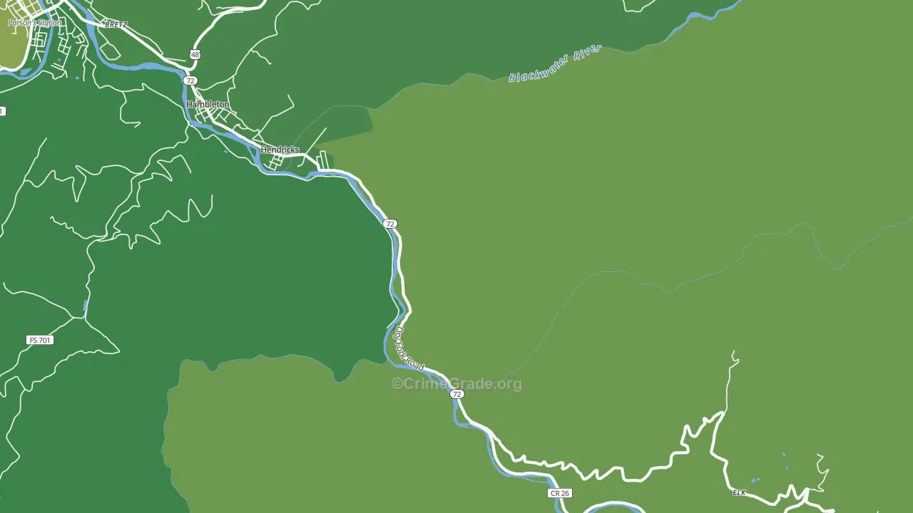26271, WV Map of Theft Rates