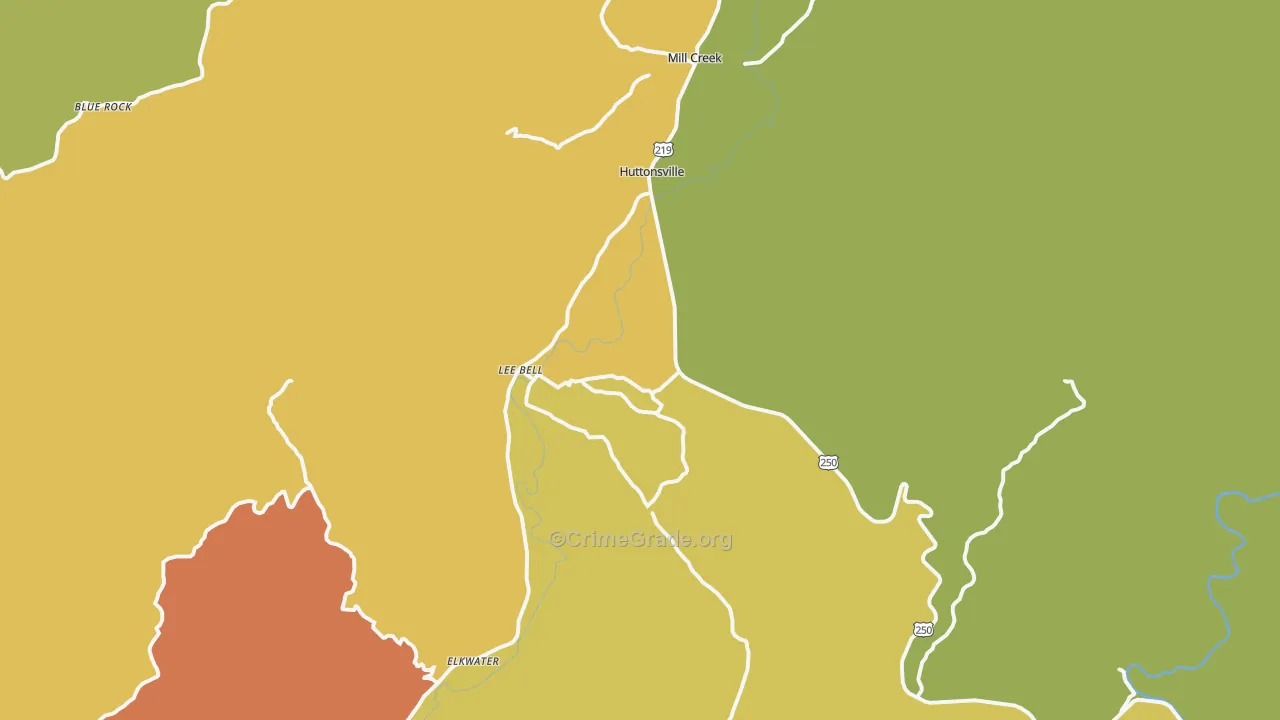 26273, WV Map of Theft Rates