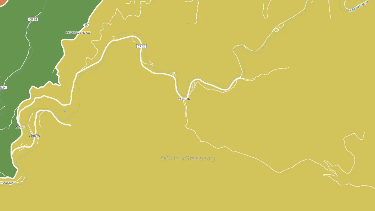 26298, WV Map of Theft Rates