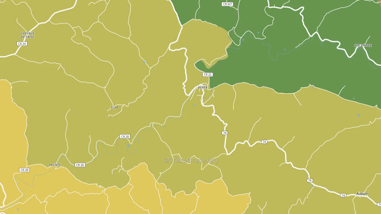 26327, WV Map of Theft Rates