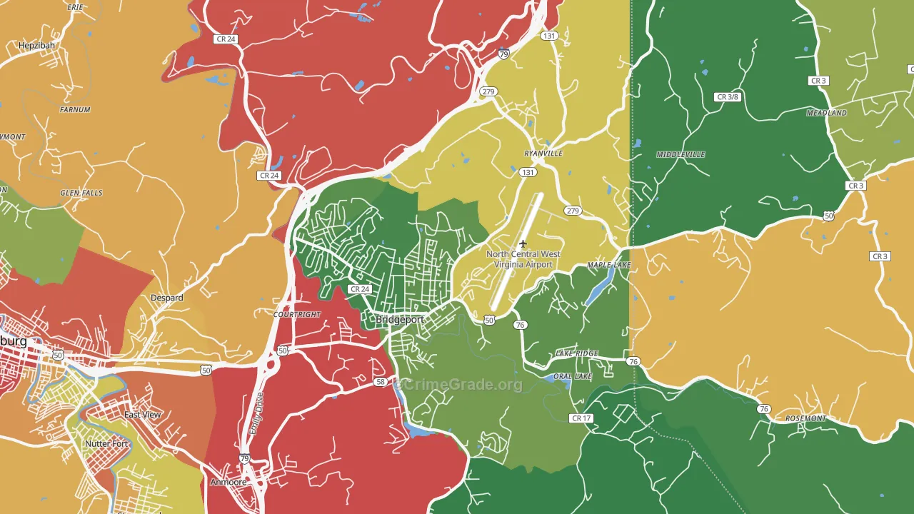 26330, WV Map of Theft Rates
