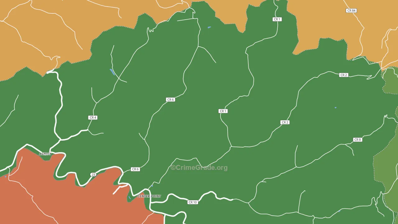 26339, WV Map of Theft Rates