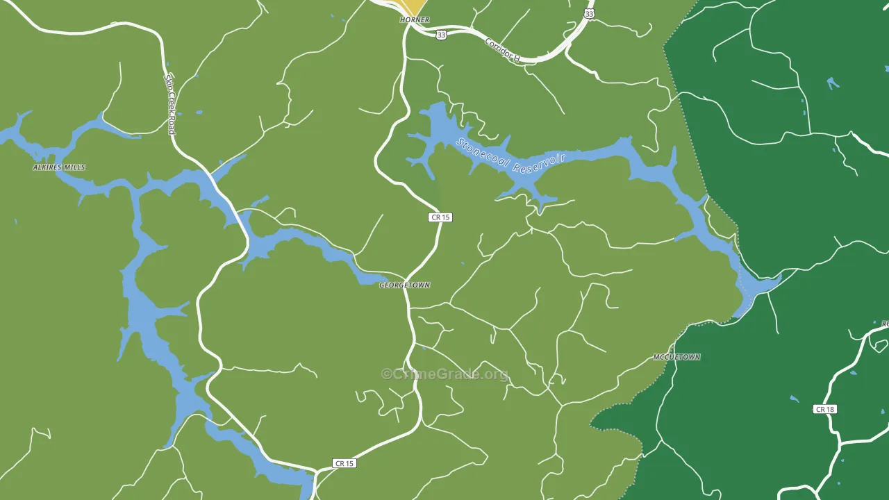 26372, WV Map of Theft Rates
