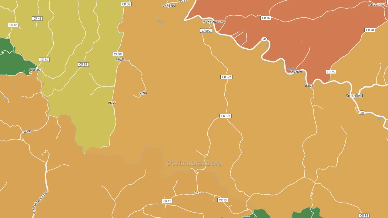 26377, WV Map of Theft Rates