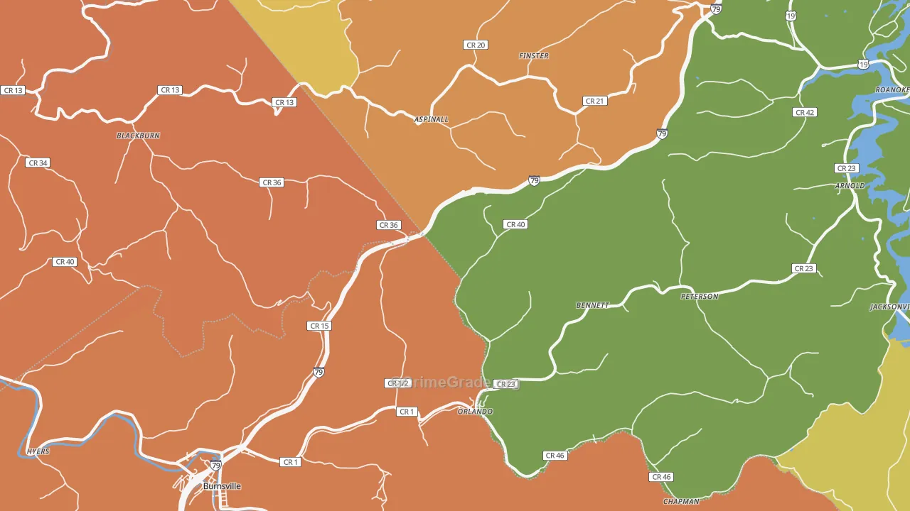 26412, WV Map of Theft Rates
