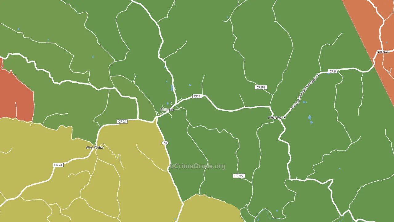 26421, WV Map of Theft Rates