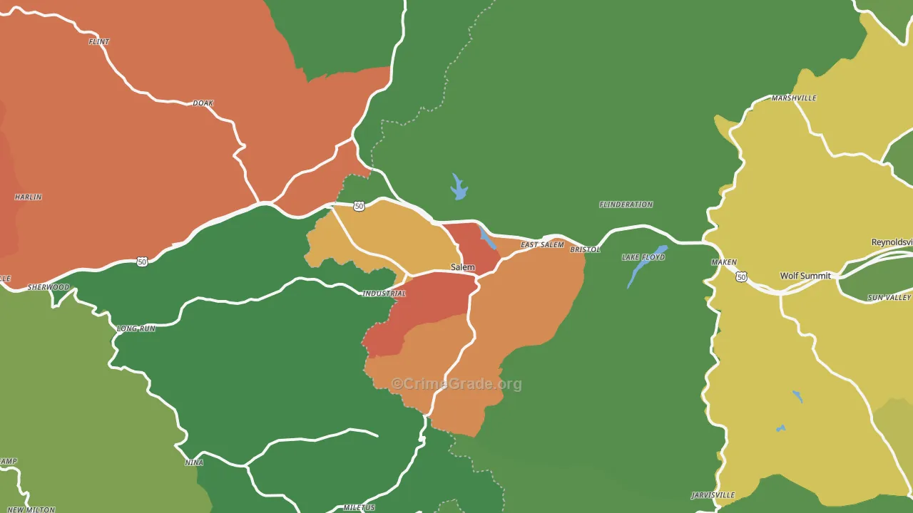 26426, WV Map of Theft Rates