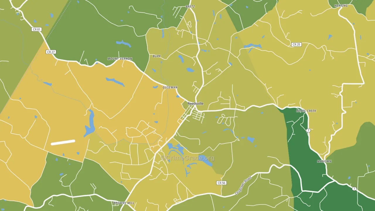 26547, WV Map of Theft Rates