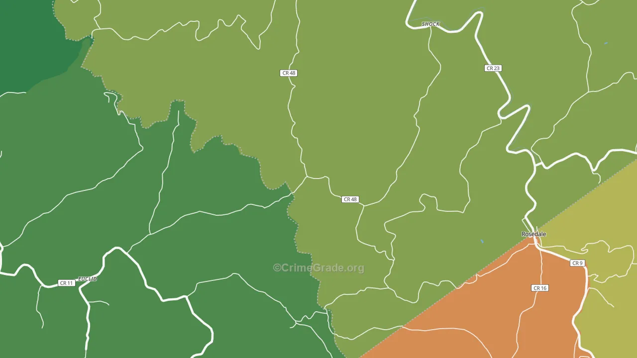 26638, WV Map of Theft Rates