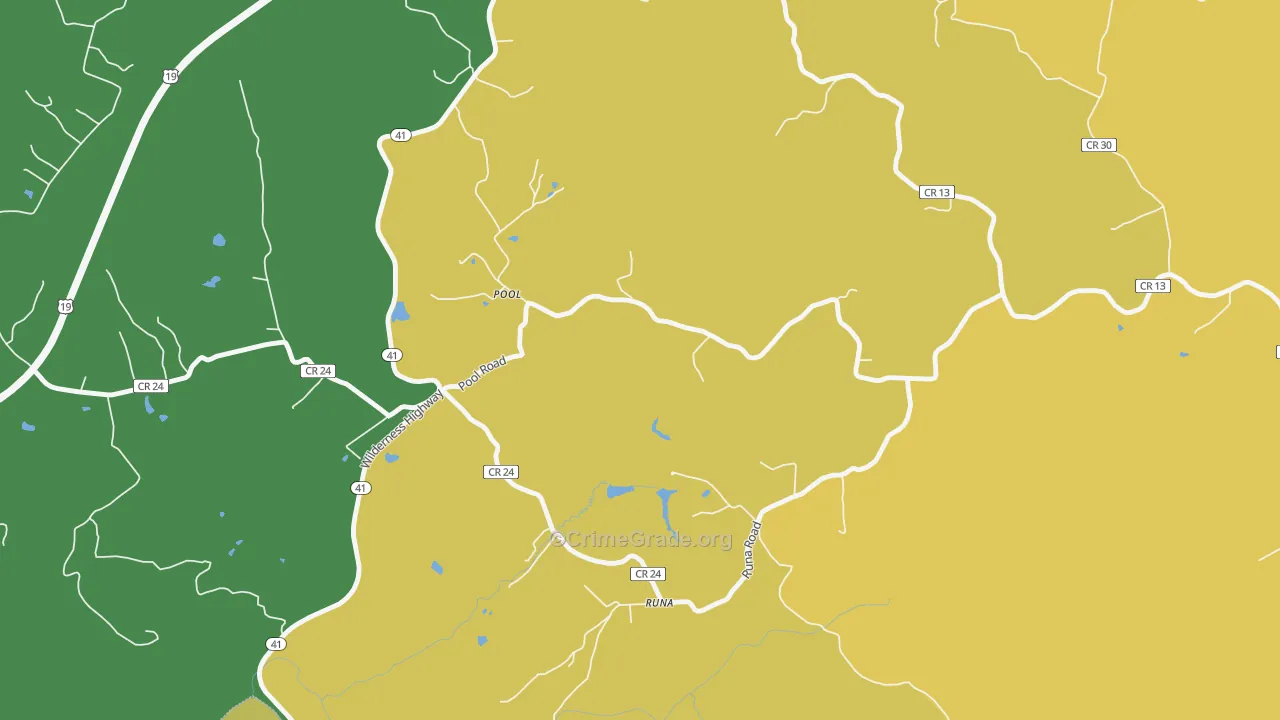 26684, WV Map of Theft Rates