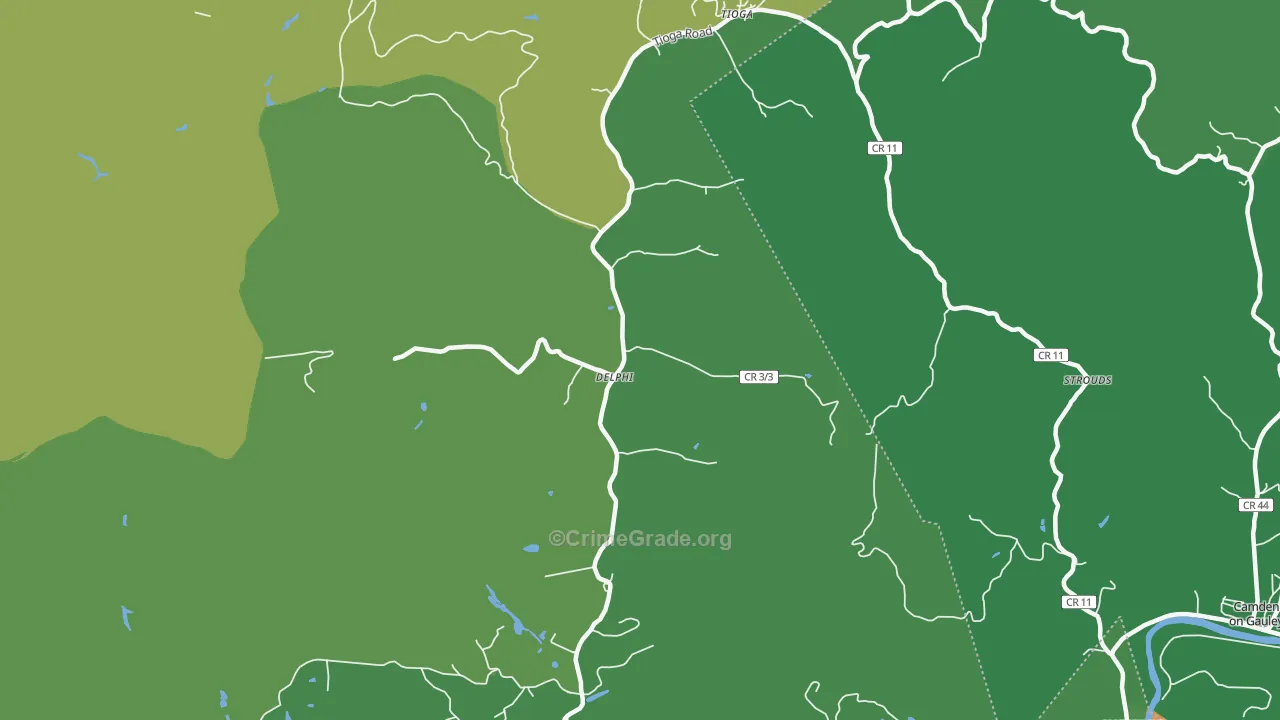 26691, WV Map of Theft Rates