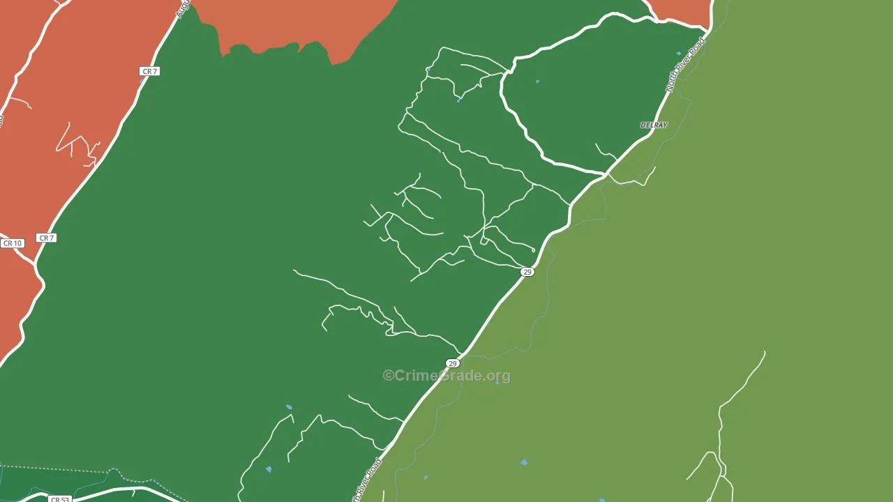 26714, WV Map of Theft Rates