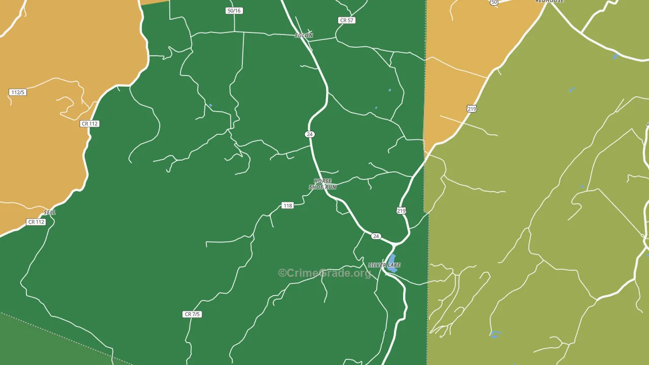 26716, WV Map of Theft Rates