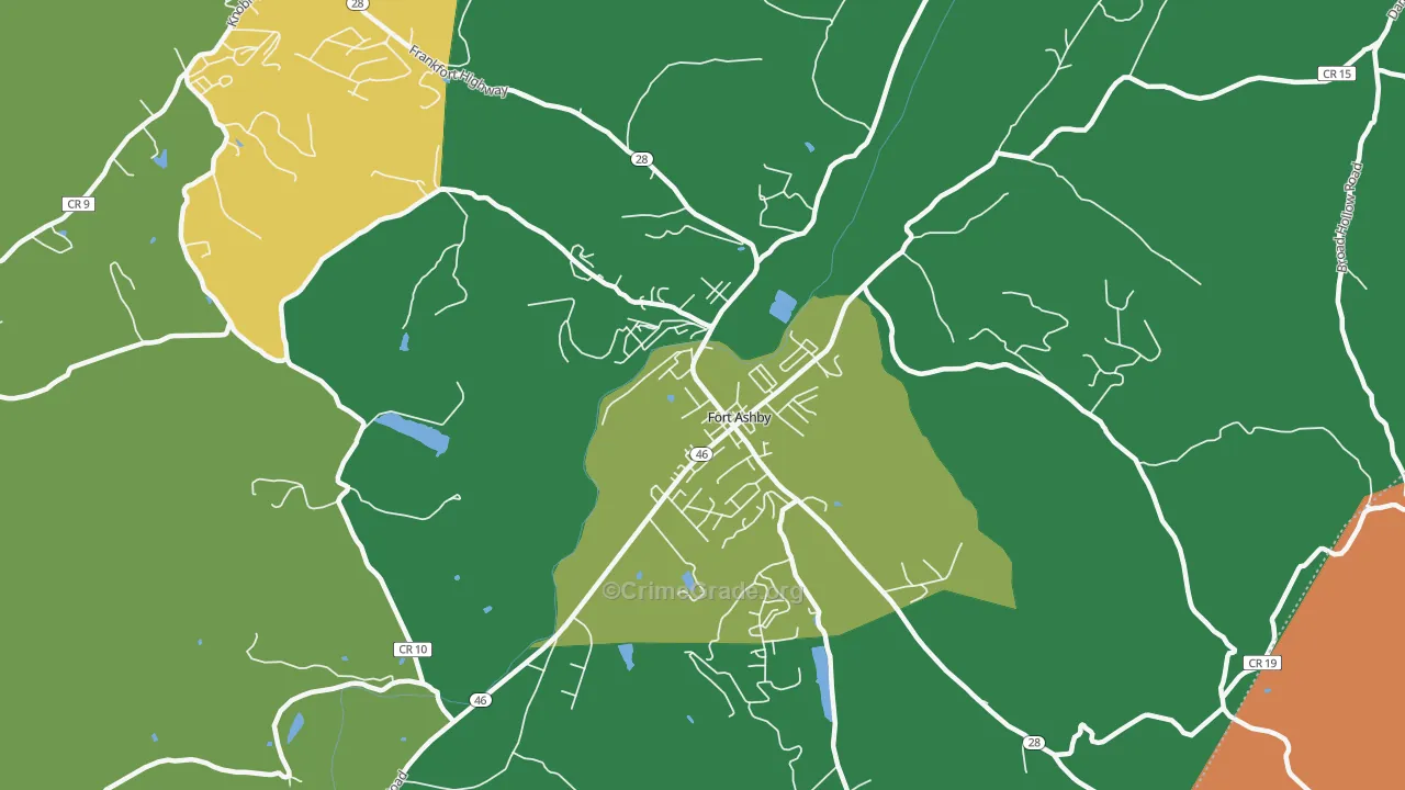26719, WV Map of Theft Rates