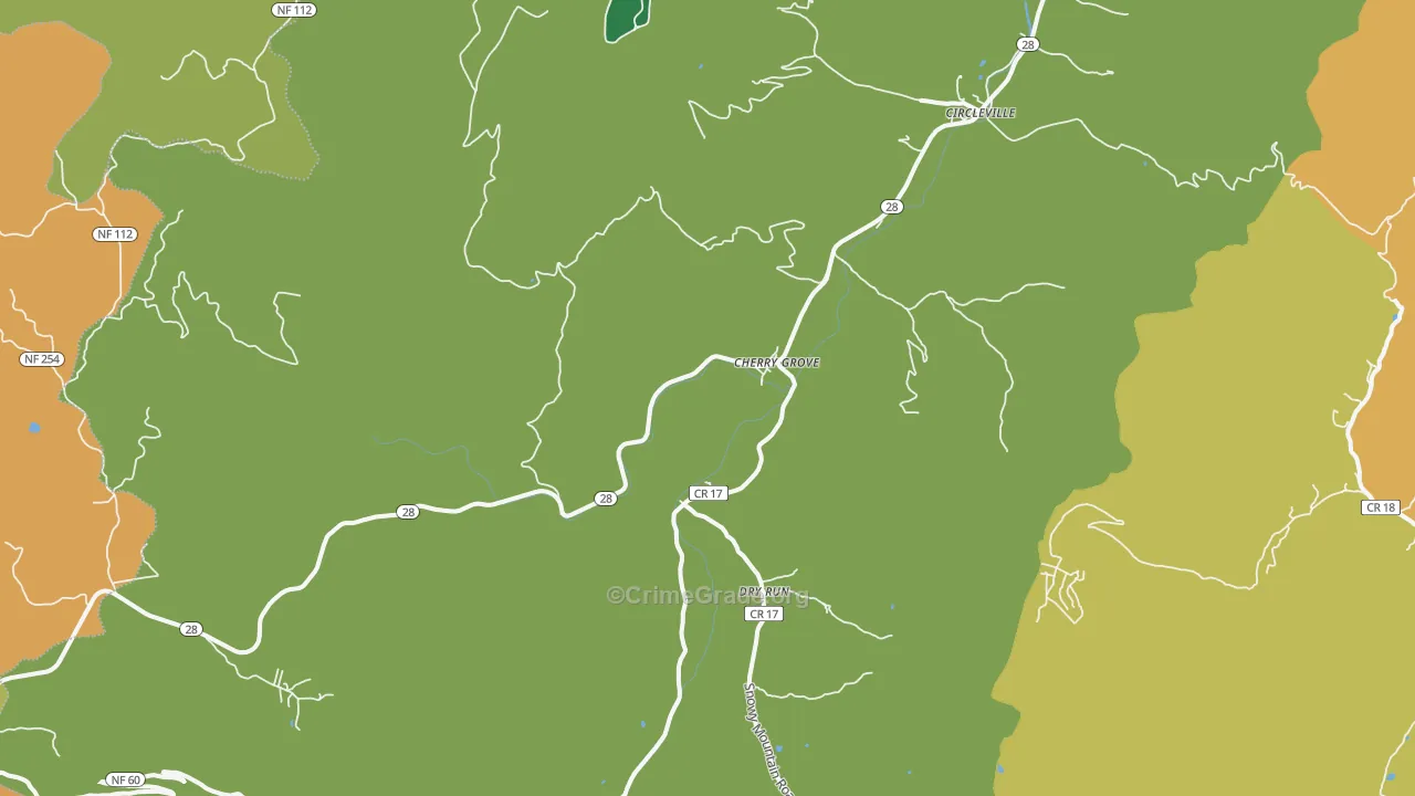 26804, WV Map of Theft Rates