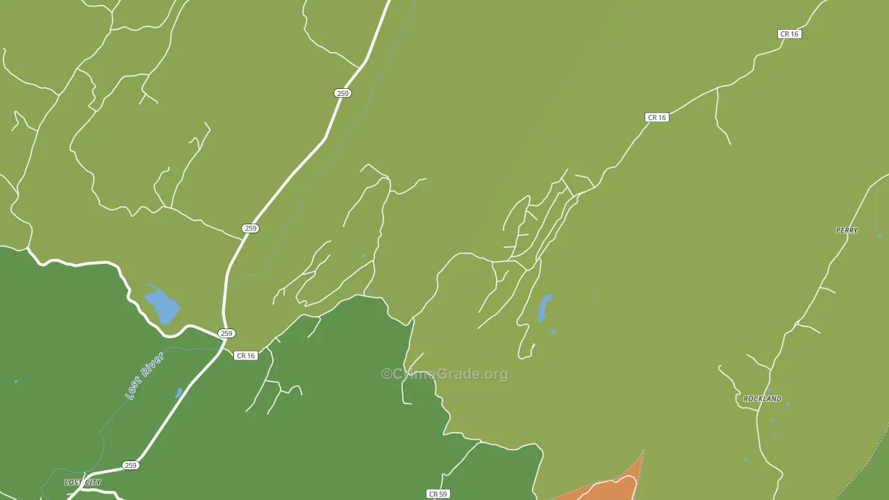 26810, WV Map of Theft Rates
