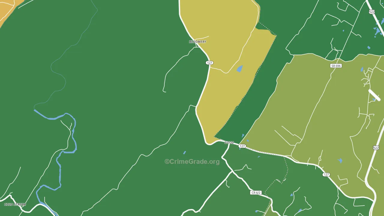 26817, WV Map of Theft Rates