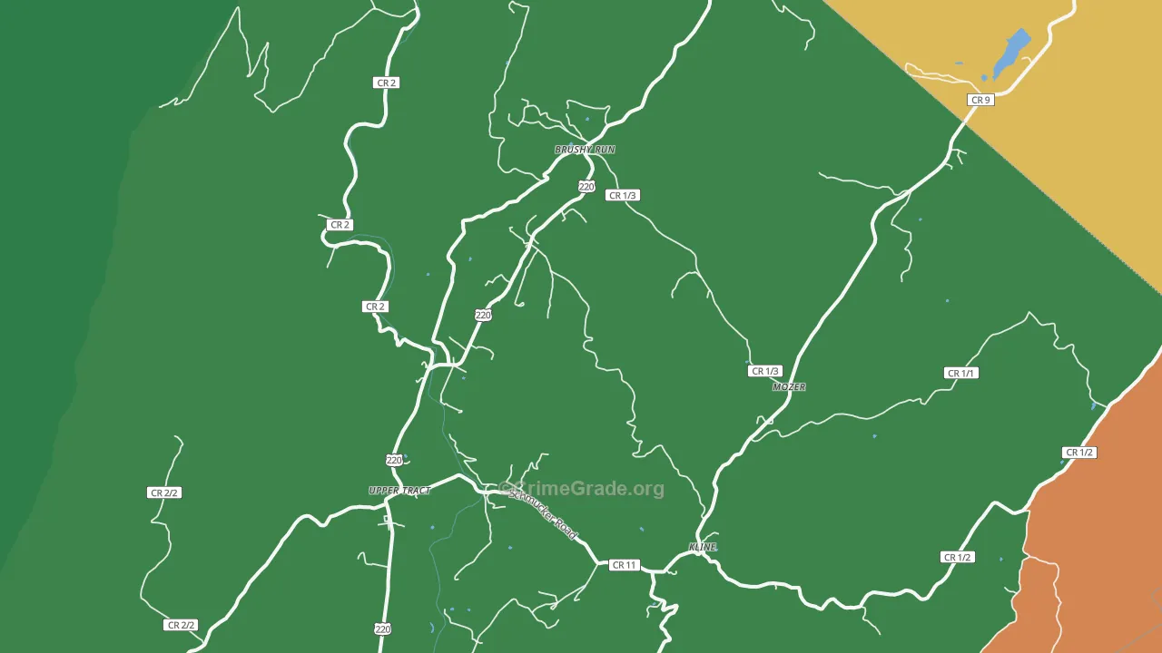 26866, WV Map of Theft Rates