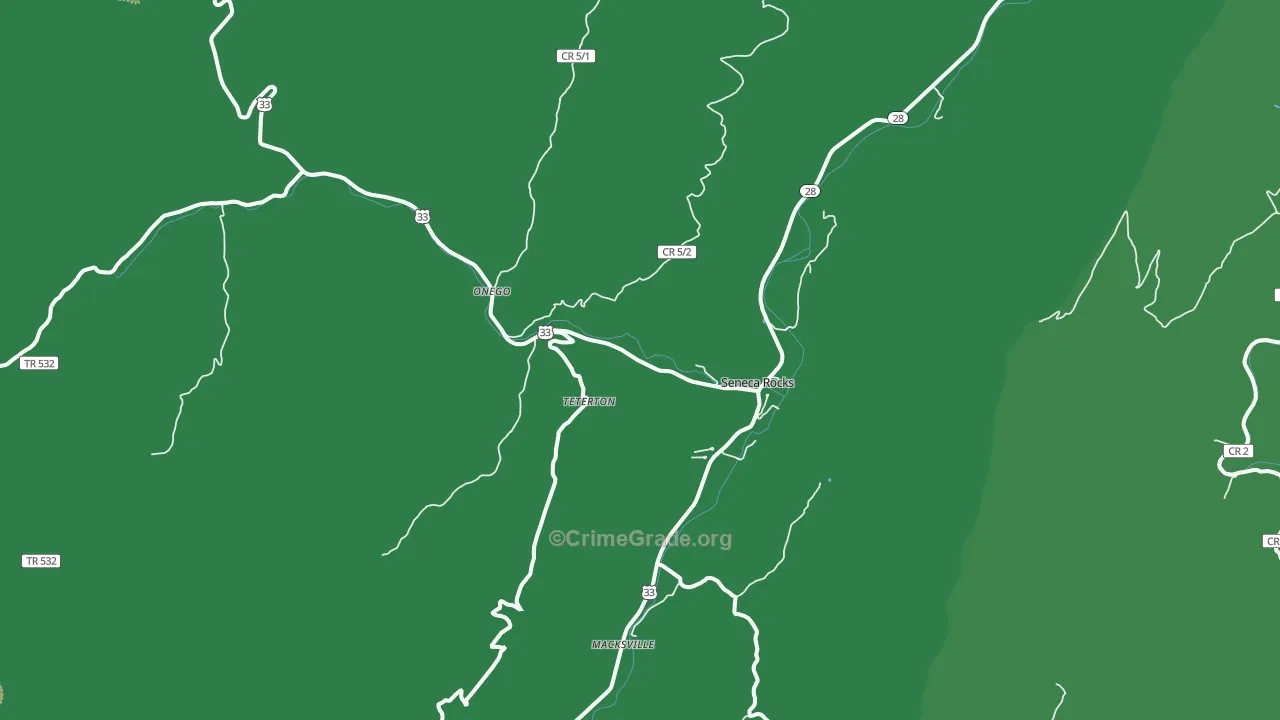 26884, WV Map of Theft Rates