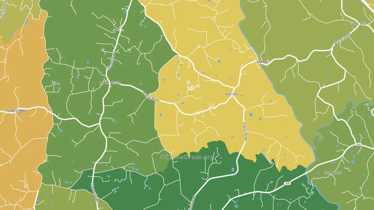 27007, NC Map of Theft Rates