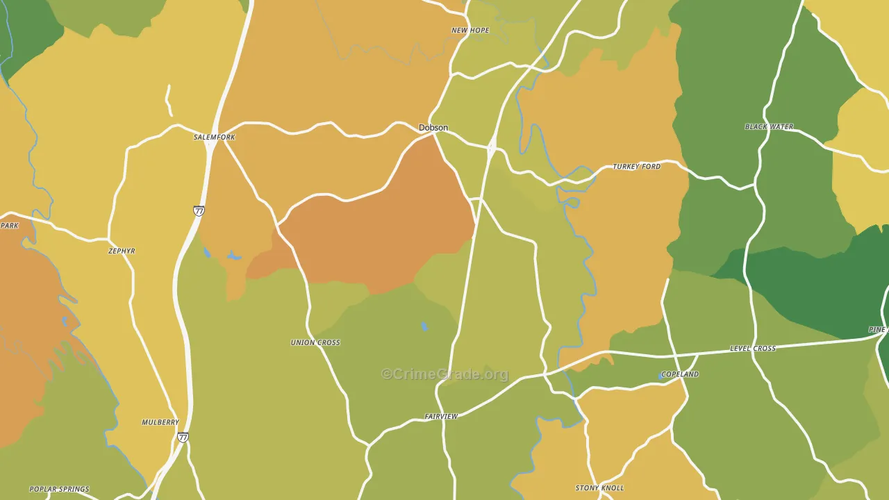 27017, NC Map of Theft Rates