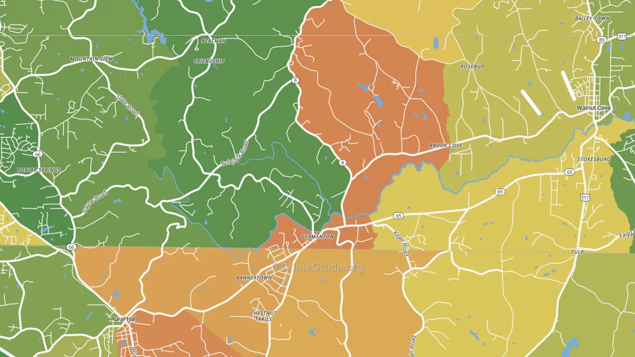27019, NC Map of Theft Rates