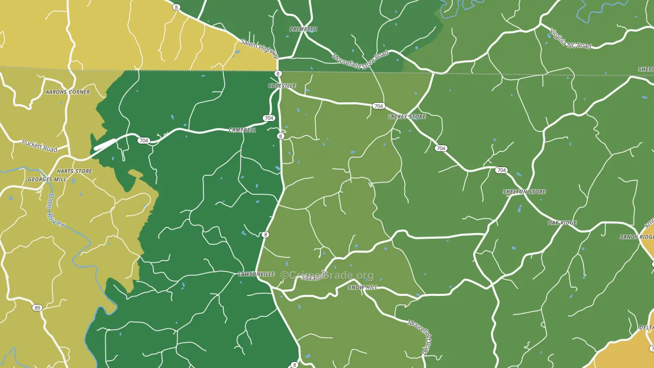 27022, NC Map of Theft Rates