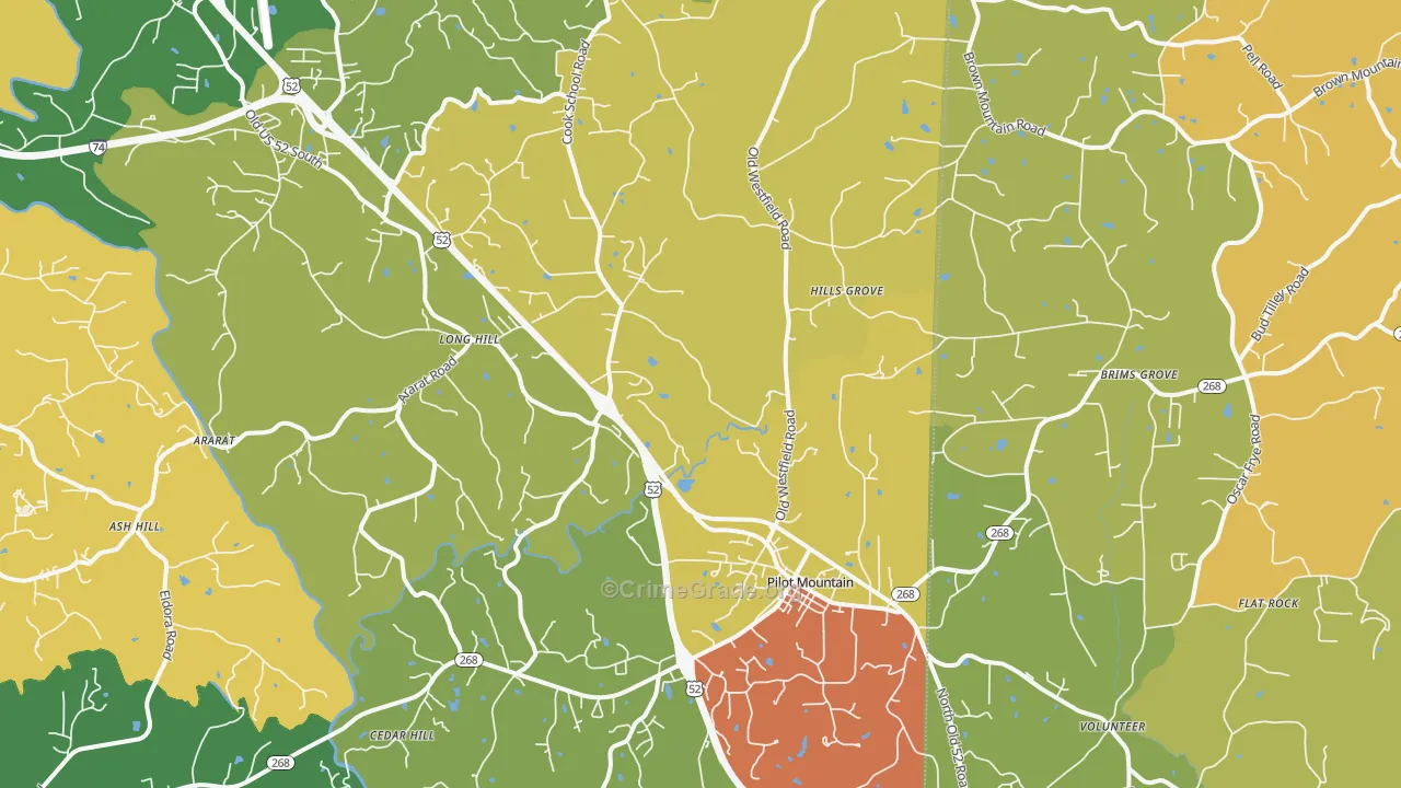 27041, NC Map of Theft Rates