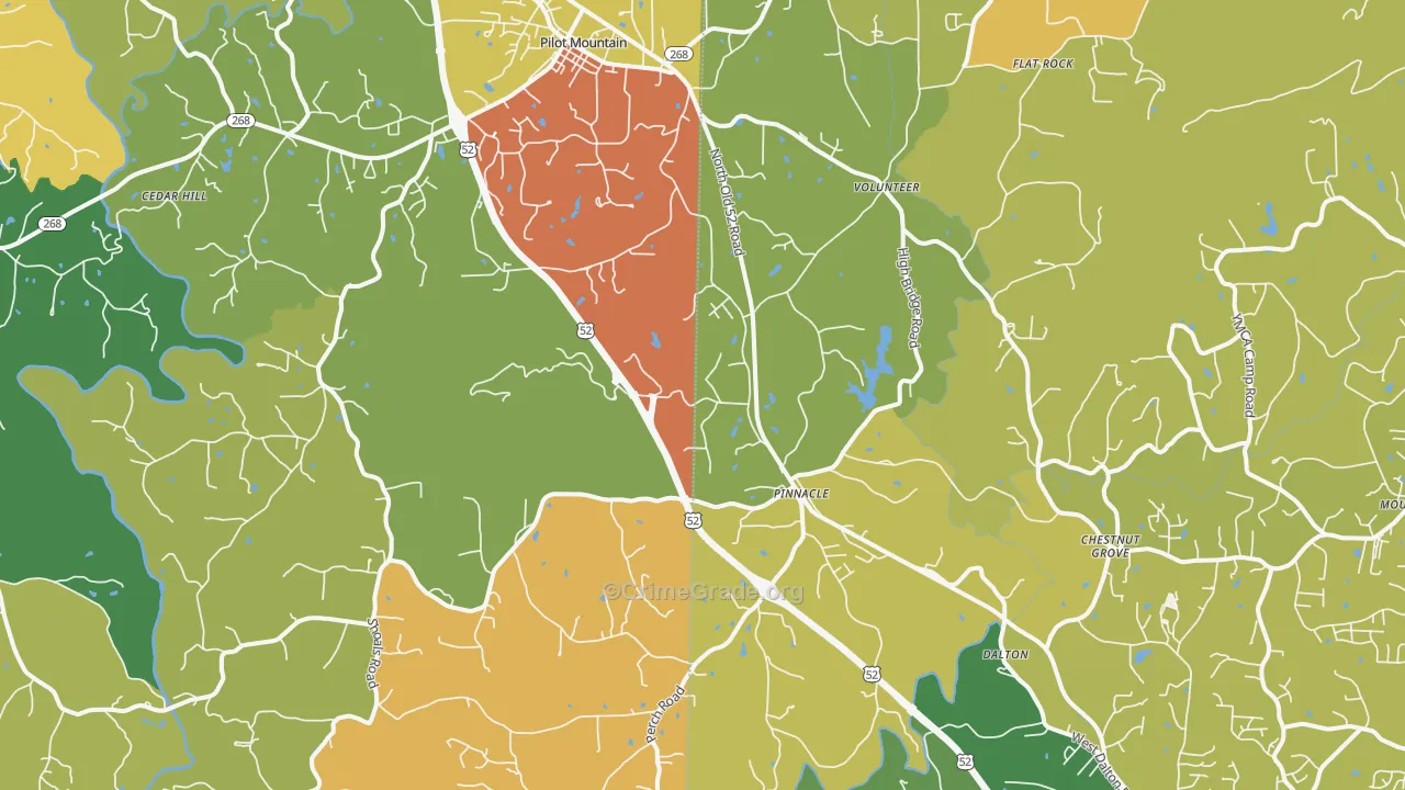 27043, NC Map of Theft Rates