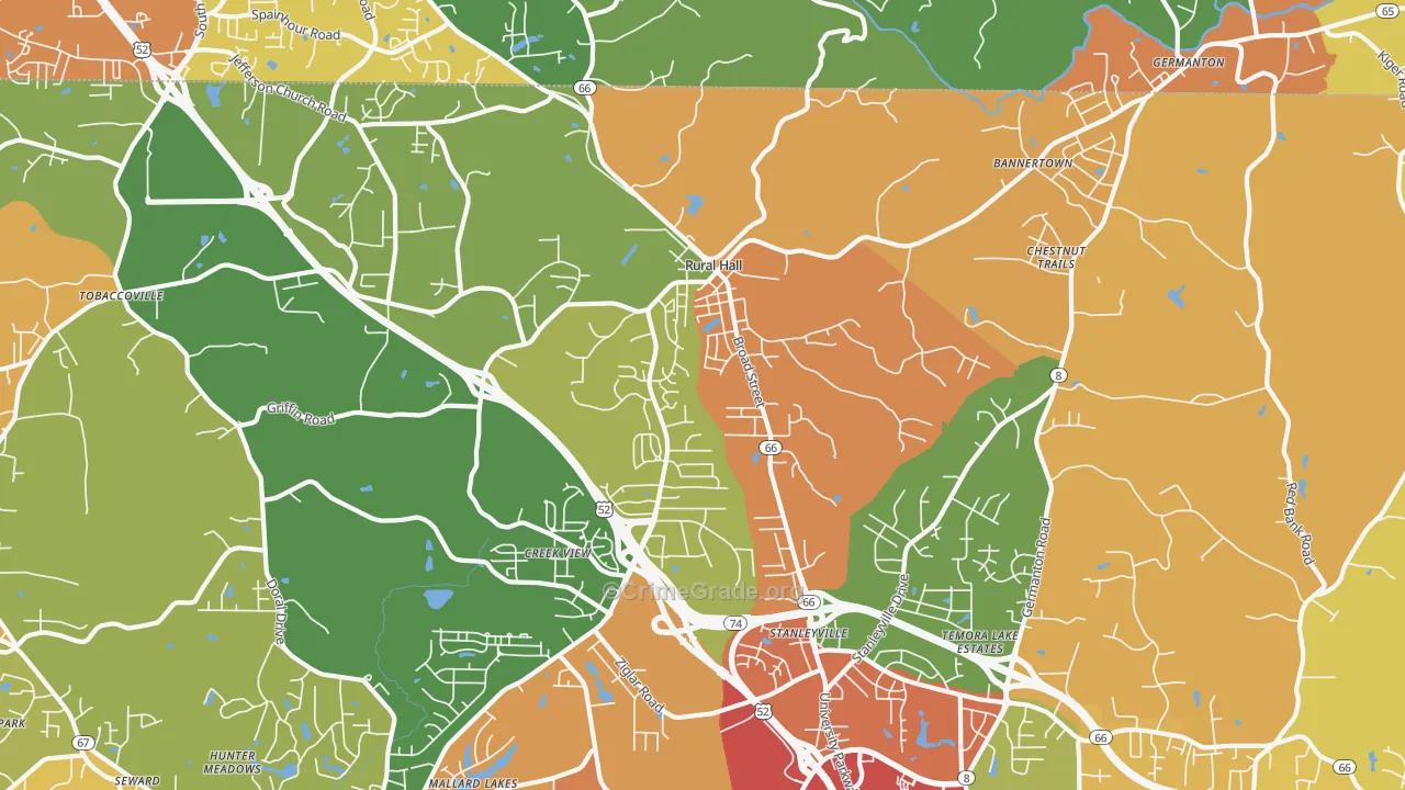 27045, NC Map of Theft Rates