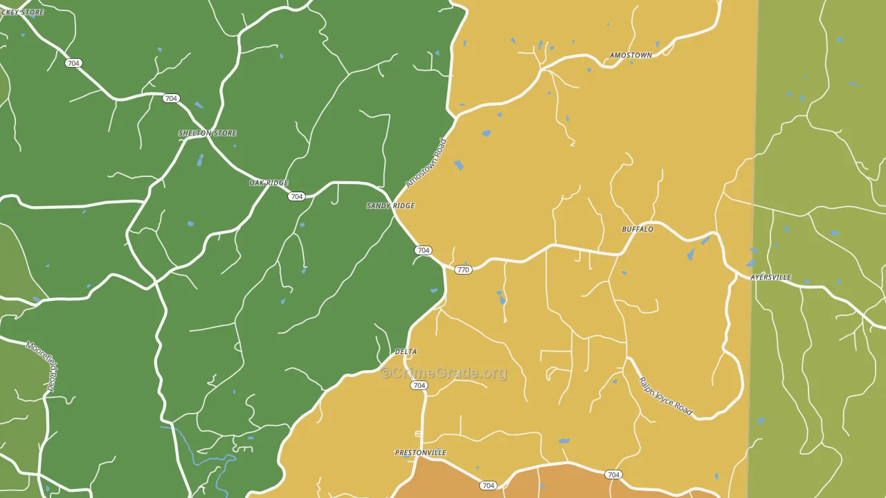 27046, NC Map of Theft Rates