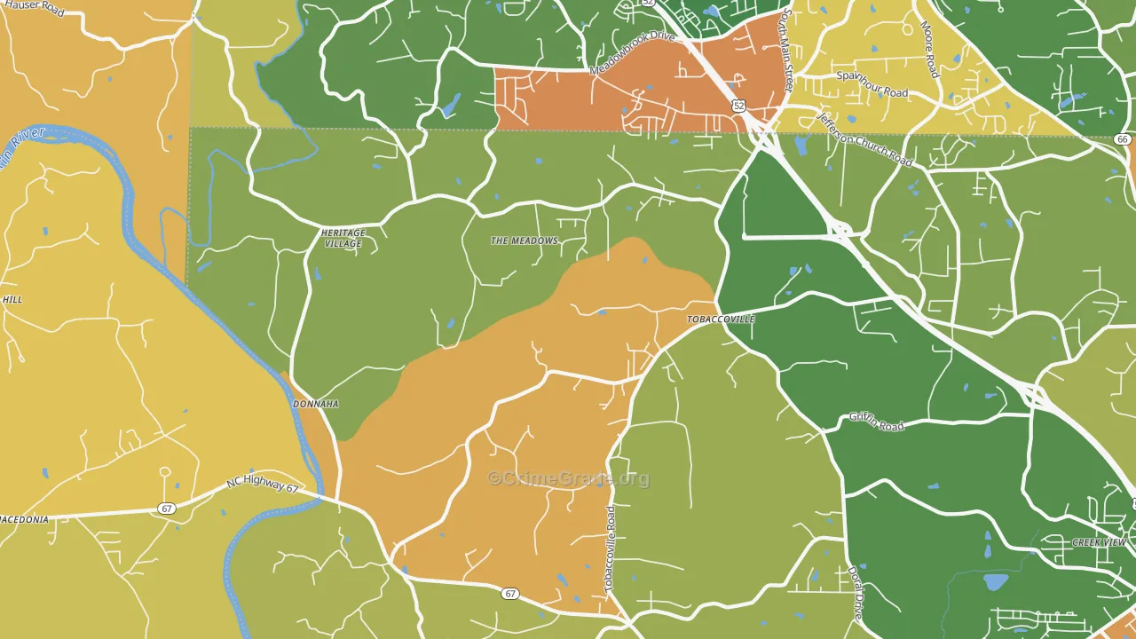 27050, NC Map of Theft Rates