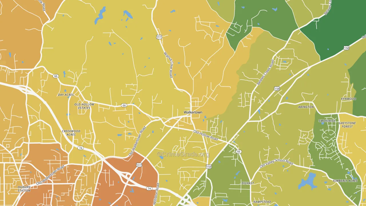 27051, NC Map of Theft Rates