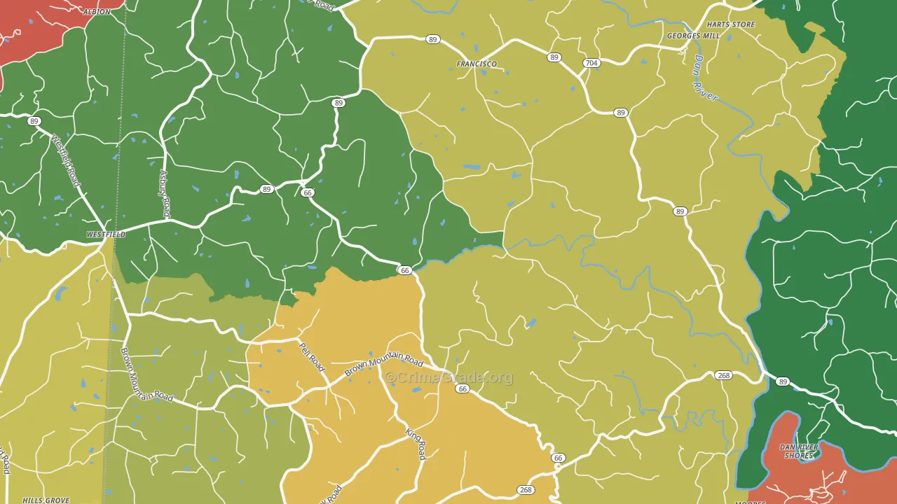 27053, NC Map of Theft Rates