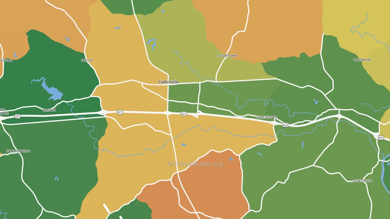 27055, NC Map of Theft Rates