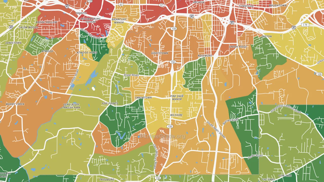 27127, NC Map of Theft Rates