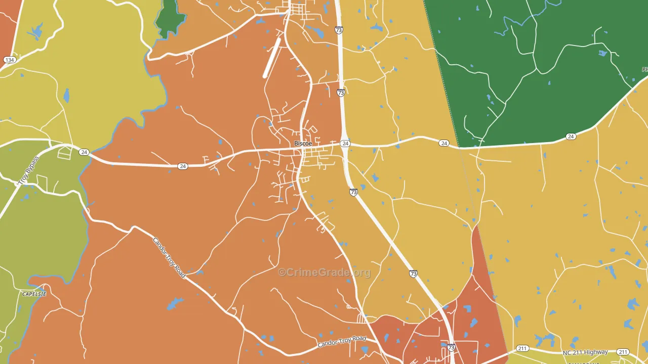 27209, NC Map of Theft Rates