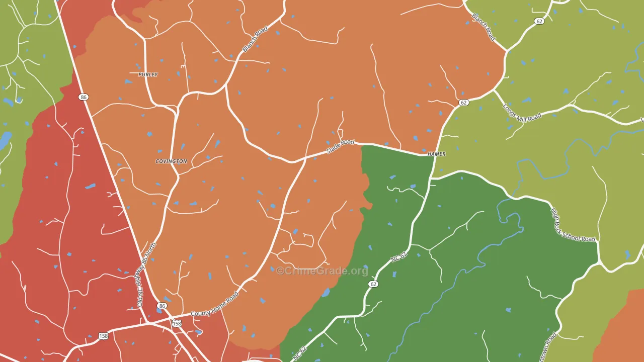 27212, NC Map of Theft Rates