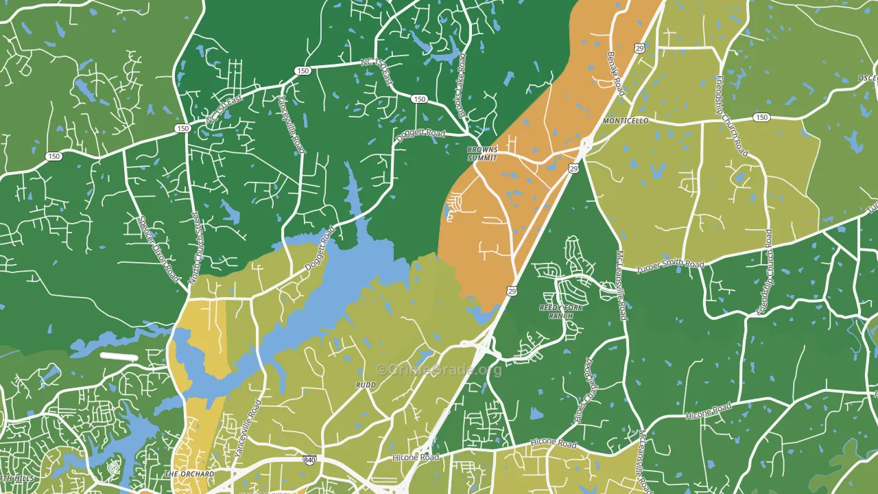 27214, NC Map of Theft Rates