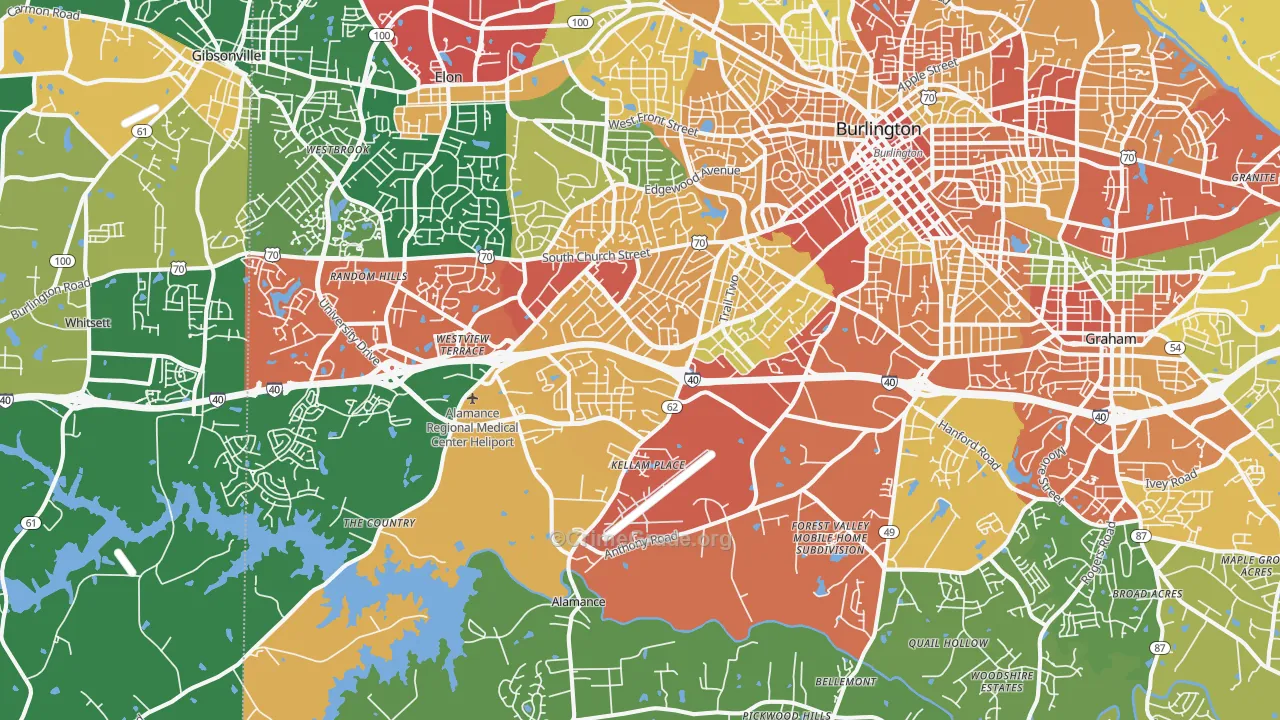 27215, NC Map of Theft Rates