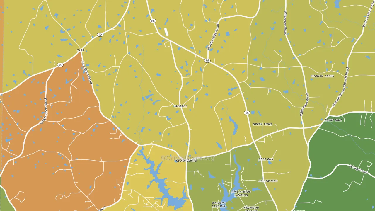 27231, NC Map of Theft Rates
